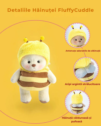 Ručne vyrábaný prémiový macko s vymeniteľnými oblečkami – FluffyCuddle