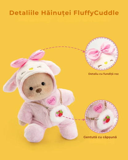 Ručne vyrábaný prémiový macko s vymeniteľnými oblečkami – FluffyCuddle