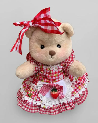 Ručne vyrábaný prémiový macko s vymeniteľnými oblečkami – FluffyCuddle