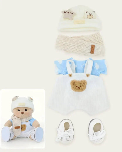Ručne vyrábaný prémiový macko s vymeniteľnými oblečkami – FluffyCuddle